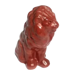 Petit Lion en Jaspe Rouge - Animaux Totem | Dans les yeux de Gaïa
