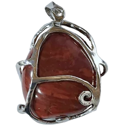 Pendentif Dolomite Serti...