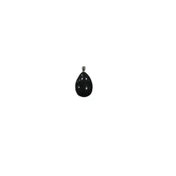 Pendentif Obsidienne Mentogochol sur Métal Argenté | Dans les Yeux de Gaia