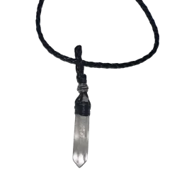 Pendentif en cristal de roche - Pureté l Dans les Yeux de Gaïa