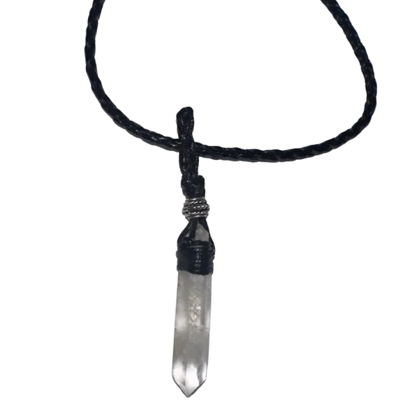Pendentif en cristal de roche - Pureté l Dans les Yeux de Gaïa