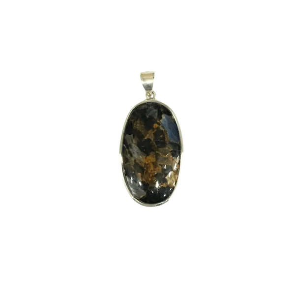 Pendentif en Pietersite serti en Argent 925 PIE02 - protection | Dans les yeux de Gaïa