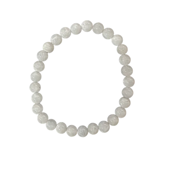 Bracelet en Pierre de Lune perles 6mm - Intuition | Dans les yeux de Gaïa