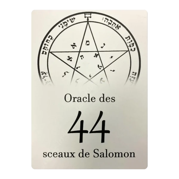 Oracle des 44 Sceaux de Salomon - guidance | Dans les yeux de Gaïa