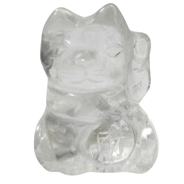 Maneki Neko -Cristal de Roche | Dans les Yeux de Gaïa