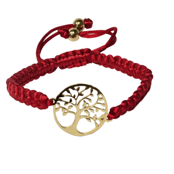 Bracelet tressé Arbre de Vie en Plaqué Or - Harmonie | Dans les Yeux de Gaïa