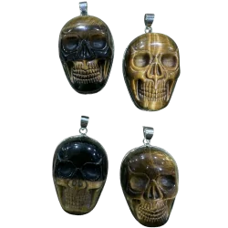 Pendentif crâne en Oeil de...