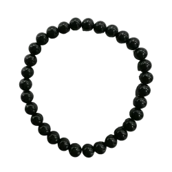 Bracelet en Onyx 6mm - Ancrage | Dans les yeux de Gaïa