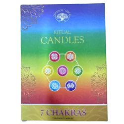 Coffret 7 bougies chakras - Energies | Dans les Yeux de Gaïa