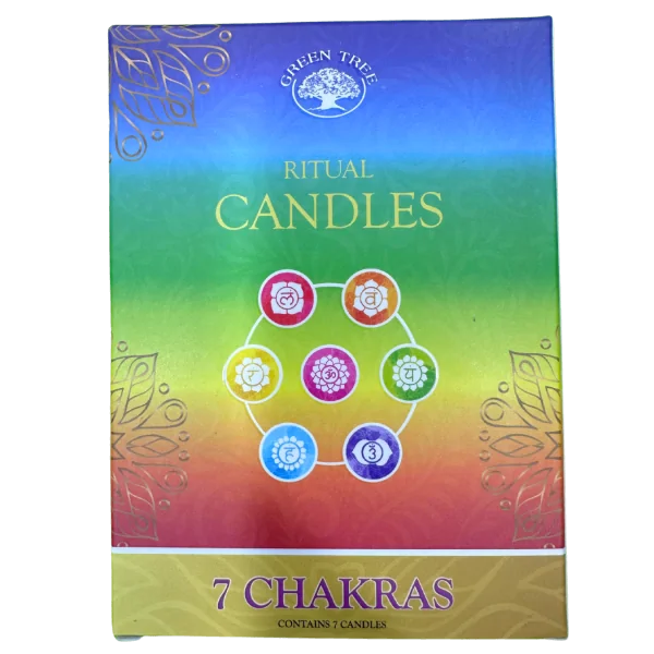Coffret 7 bougies chakras - Energies | Dans les Yeux de Gaïa