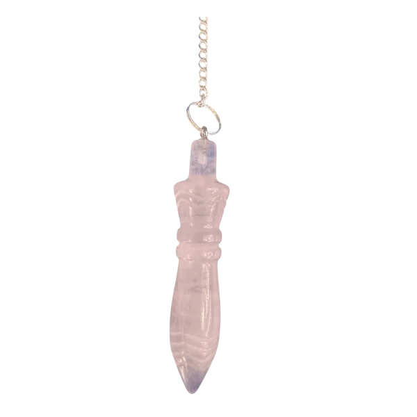 Pendule Thot en Quartz Rose - Petit format - Radiesthésie | Dans les Yeux de Gaïa