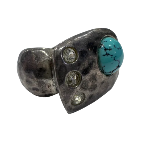 Bague Turquoise en Argent 925 - BTQ1 | Dans les Yeux de Gaia