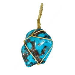 Pendentif Turquoise naturelle d’Arizona – Protection | Dans les Yeux de Gaïa