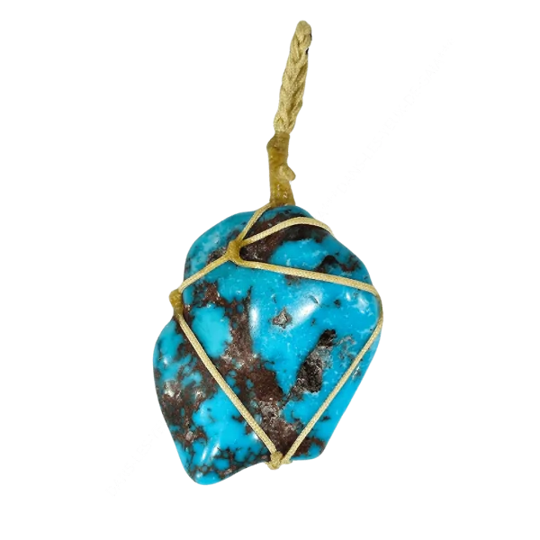 Pendentif Turquoise naturelle d’Arizona – Protection | Dans les Yeux de Gaïa