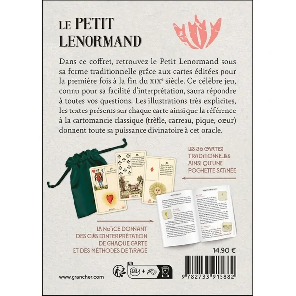 Le Petit Lenormand - 36 cartes et notice | Dans les Yeux de Gaïa