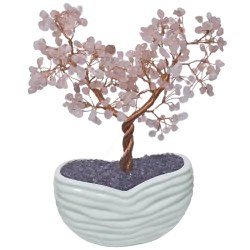 🌸 Arbre de vie quartz rose & améthyste – amour| Dans les Yeux de Gaïa