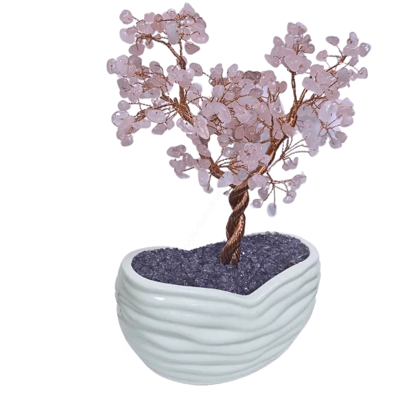 🌸 Arbre de vie quartz rose & améthyste –sérénité  | Dans les Yeux de Gaïa