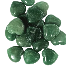 💚 Petit cœur aventurine verte – pierre d’amour | Dans les Yeux de Gaïa