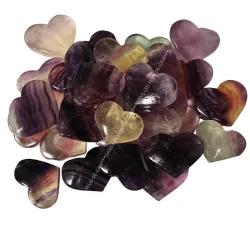 💎 Petit cœur en fluorite – pierre de clarté  | Dans les Yeux de Gaïa