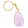 Porte clé doré en Quartz rose -  Amour | Dans les Yeux de Gaïa