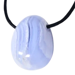 Cabochon en Calcédoine Bleue