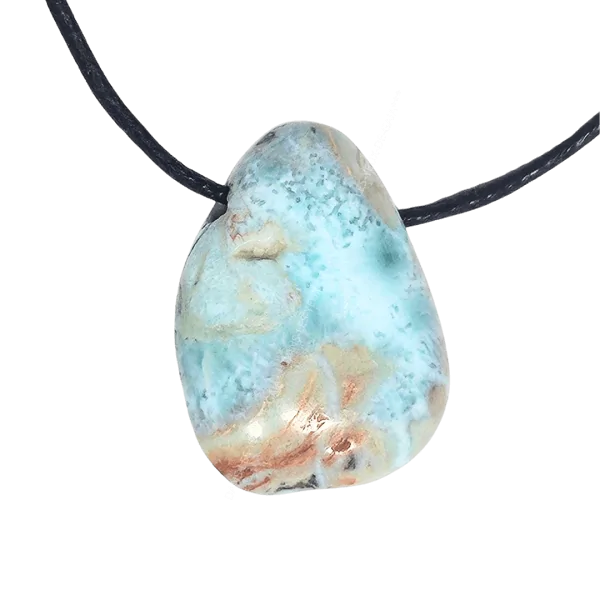 Cabochon en Larimar - Lithothérapie | Dans les Yeux de Gaïa