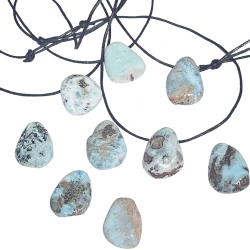 Pendentif Cabochon Larimar