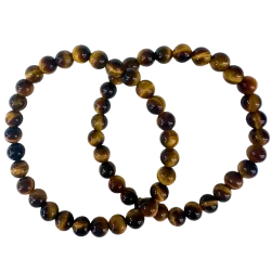 Bracelet en Oeil de Tigre 6 mm