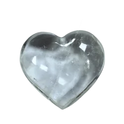 Cœur en cristal de roche