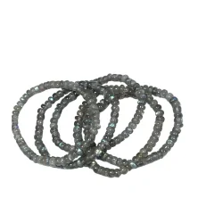 🧿 Bracelet en Labradorite perles plates- protection | Dans les Yeux de Gaia