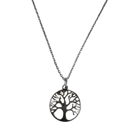 Pendentif Arbre de vie en Argent rhodié - Équilibre | Dans les yeux de Gaïa