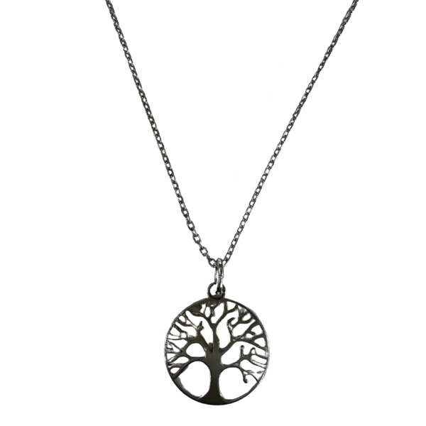 Pendentif Arbre de vie en Argent rhodié - Équilibre | Dans les yeux de Gaïa