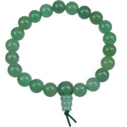 Bracelet mala tibétain - Aventurine verte