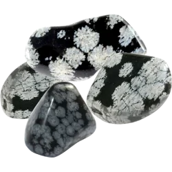 Pierres Roulées - Obsidienne Mouchetée - Sachet 500 grs.