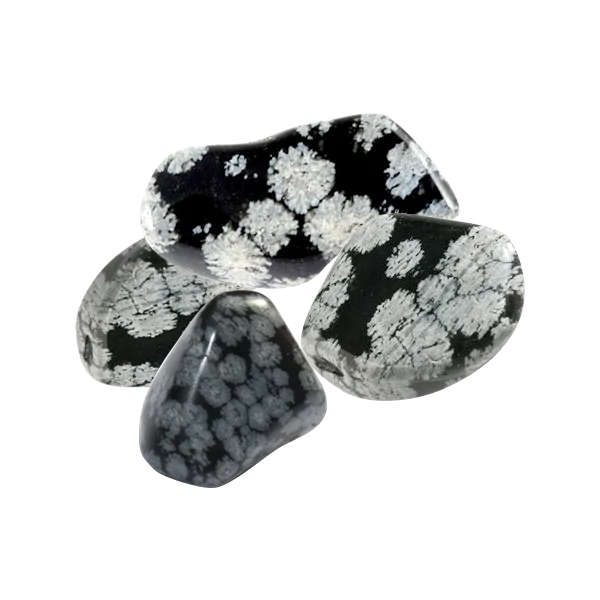 Pierres Roulées - Obsidienne Mouchetée - Sachet 500 grs.