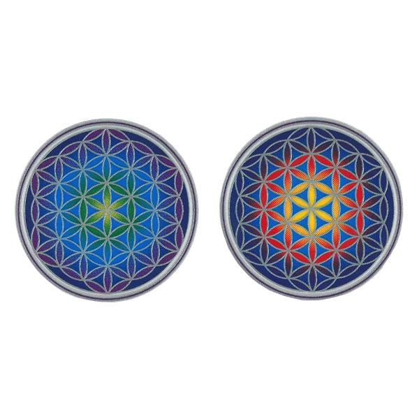 Autocollant Attrape Soleil : Fleur de Vie PM - Lot de 2