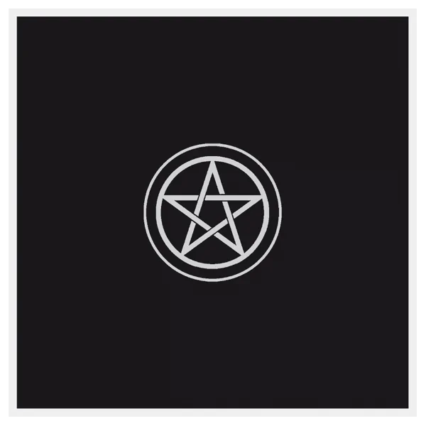 Tapis noir 80 x 80 cm Pentacle