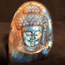 Bouddha en Labradorite -2 | Minéraux | Dans les yeux de Gaïa