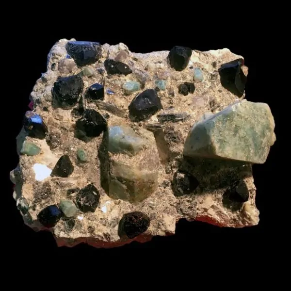 Superbe Tourmaline Noire avec Aigue-Marine | Dans les yeux de Gaïa