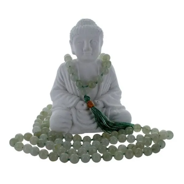 Collier Mala Aventurine - Lithothérapie & Apaisement |Dans les Yeux de Gaïa