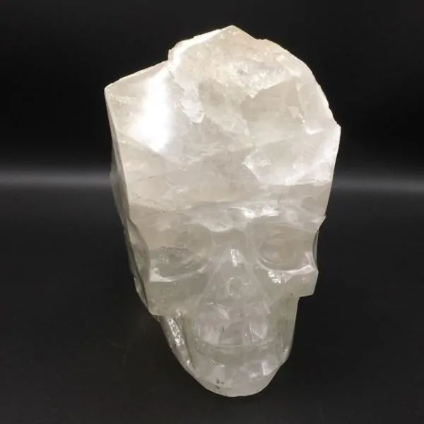 Crâne en Cristal de Roche Brut | Crânes de Cristal | Dans les yeux de Gaïa