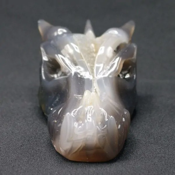 Tête de Dragon Agate [TD2] | Dragons en Minéraux | Dans les yeux de Gaïa