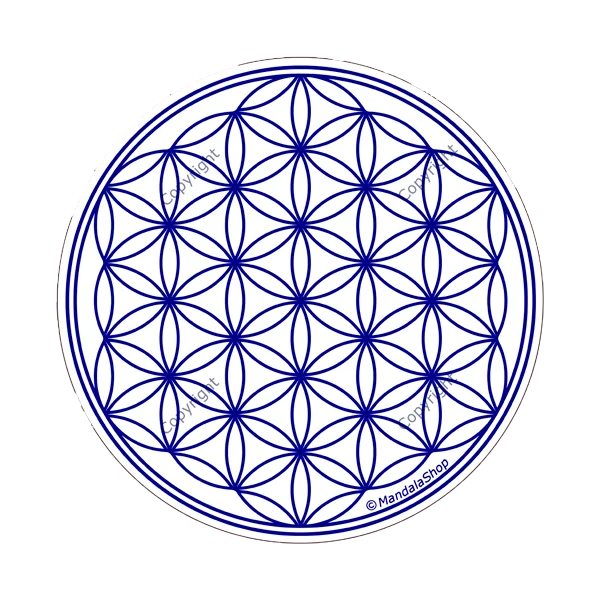 Disque harmonisant Fleur de Vie blanche | Protection - équilibre