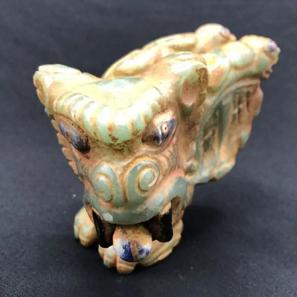 Figurine chamanique Dieu "Camazotz" en Jade | Dans les yeux de Gaïa