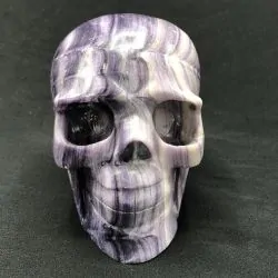 Crâne en Fluorite Lilas | Crânes de Cristal | Dans les yeux de Gaïa