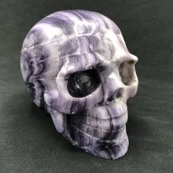 Crâne en Fluorite Lilas