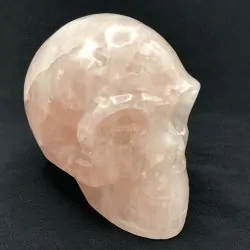 Crâne en Quartz Rose