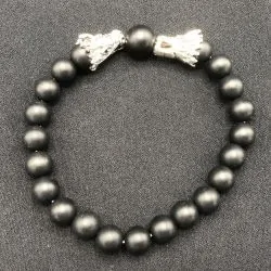 Bracelet Dragon Onyx matte |Dans les Yeux de Gaïa 1