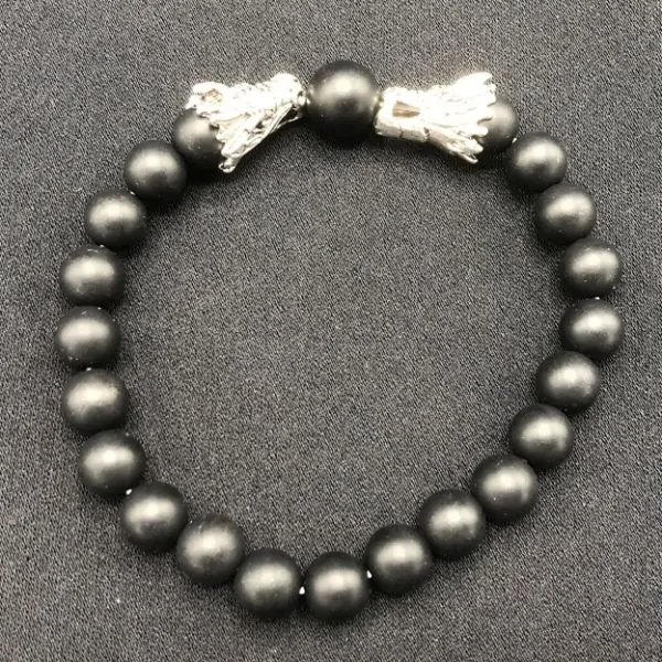 Bracelet Dragon Onyx matte |Dans les Yeux de Gaïa 1