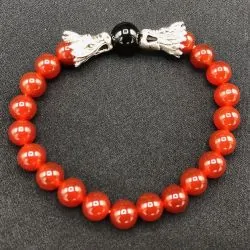 Bracelet Dragon Cornaline | Bracelets en Pierres | Dans les yeux de Gaïa